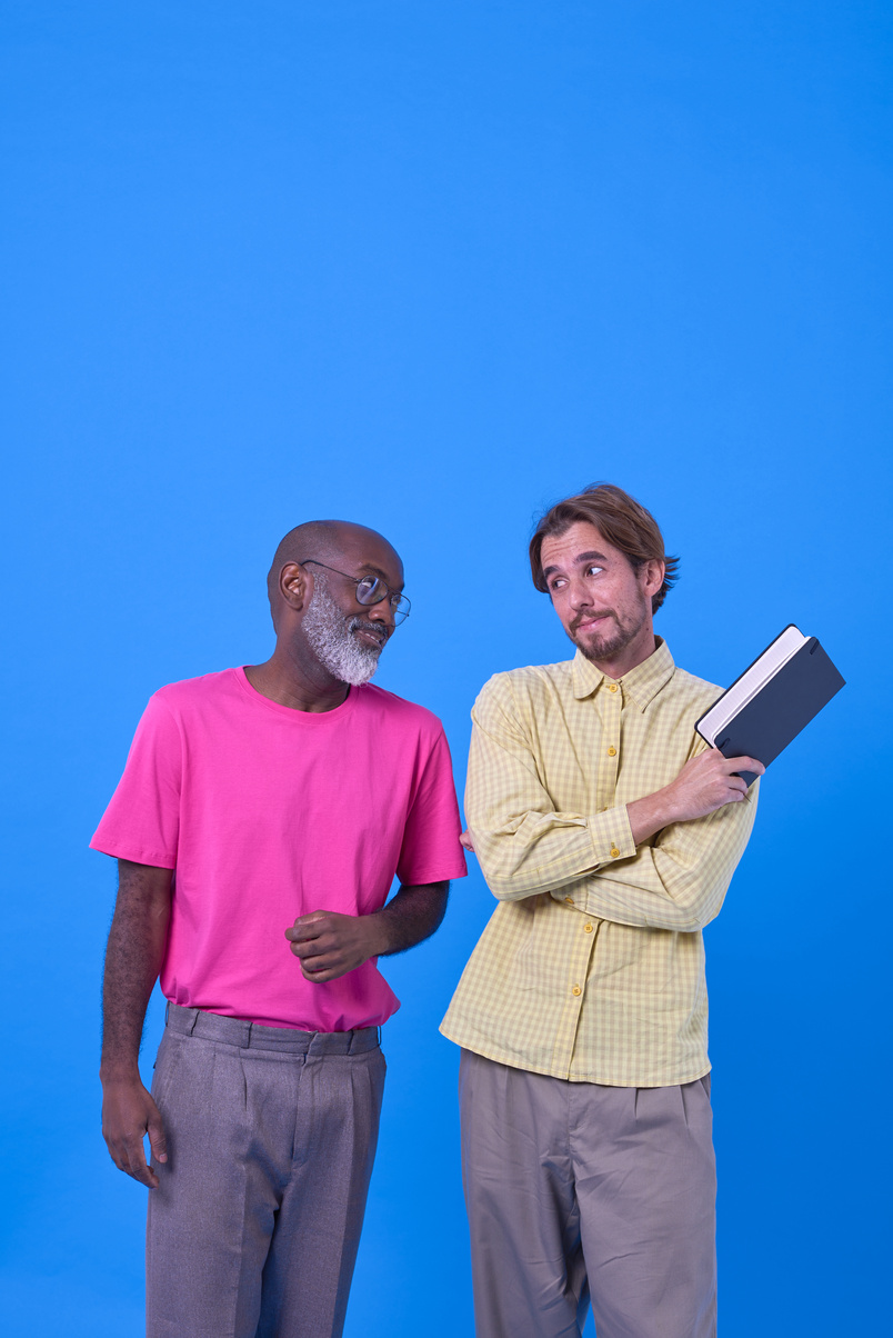 Bold & Punchy Headshots Portrait of Two Men